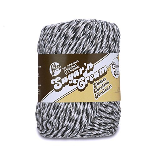 Lily Sugar N Cream Super Size Twists Yarn - 4 Medium Gauge 100% Cotton - 3 oz - Overcast Twist - Machine Wash